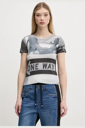 Desigual T-shirt POTOMAC damski kolor 25SWTKA0