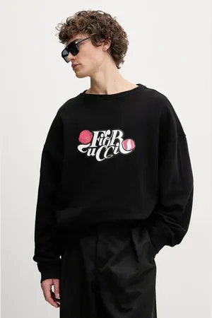 Fiorucci Bluza bawełniana Curly Lollipop Logo Relaxed Fit Sweatshirt męska kolor z nadrukiem U02SPSCR188CJ05BK02
