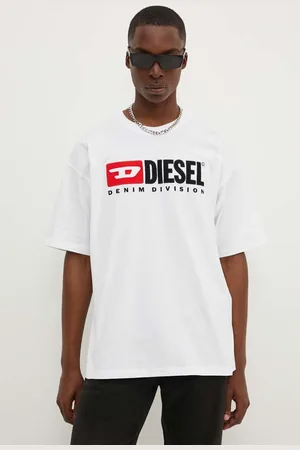Diesel T-shirt bawełniany T-BOXT-DIV męski kolor z aplikacją A14943.0GRAI