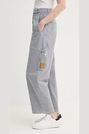 Munthe Spodnie FANCIE damskie kolor fason cargo high waist 251141425106
