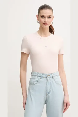 Calvin Klein T-shirt damski kolor różowy J20J225245