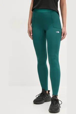 The North Face Legginsy sportowe Refina damskie kolor turkusowy gładkie NF0A89186GI1