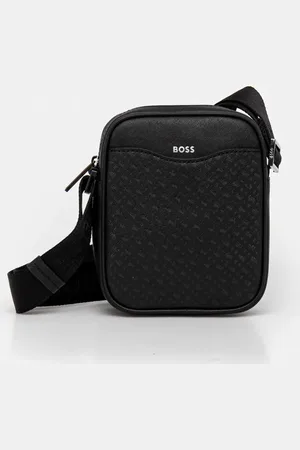 HUGO BOSS Saszetka skórzana kolor 50542236