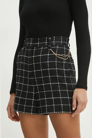 MARELLA Szorty GATTI damskie kolor wzorzyste high waist 2513141011200