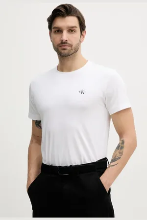 Calvin Klein T-shirt bawełniany 2-pack męski kolor zielony gładki