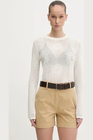 HUGO BOSS Sweter bawełniany damski kolor lekki 50538238