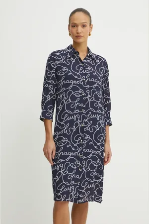 LUISA SPAGNOLI Sukienka kolor midi prosta 542218