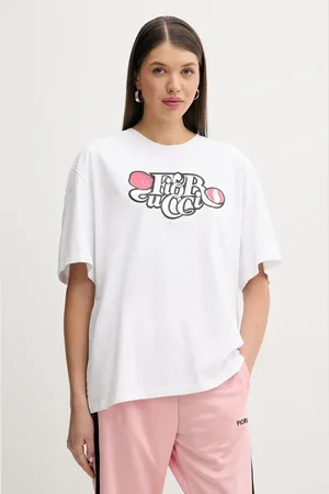 Fiorucci T-shirt bawełniany Curly Lollipop Logo Boxy Fit T-Shirt damski kolor U02SPTSH103CJ01WH10