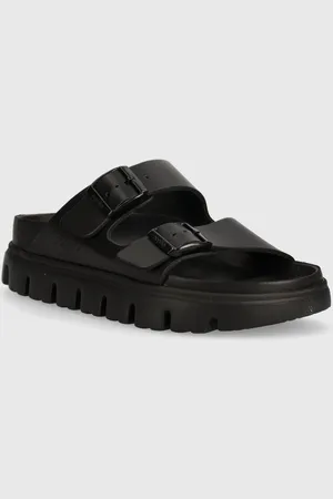 Birkenstock Klapki skórzane X PAPILLIO Arizona Chunky Exq damskie kolor 1024565