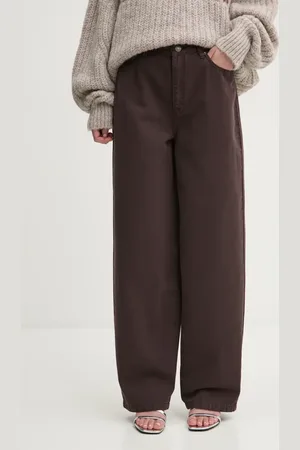 ROTATE Jeansy bawełniane high waist 113361578