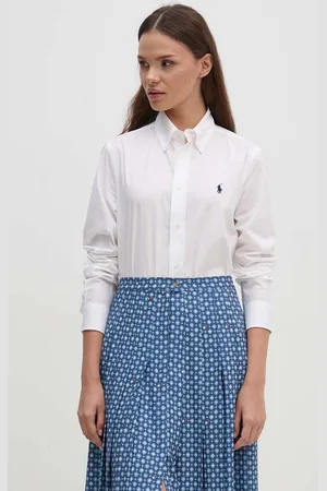 Ralph Lauren Koszula damska kolor regular z kołnierzykiem klasycznym 211941509