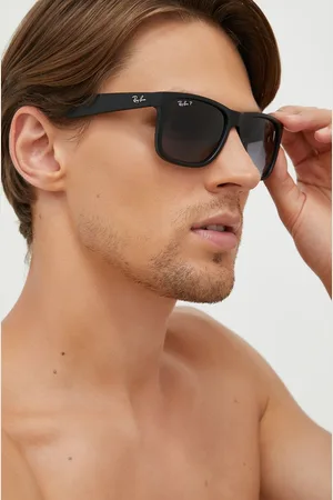 Ray-Ban Okulary przeciwsłoneczne JUSTIN męskie kolor 0RB4165