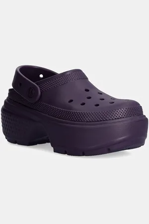 Crocs Klapki Stomp Clog damskie kolor na platformie 209347