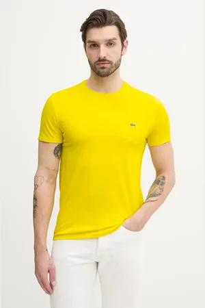 Lacoste T-shirt bawełniany męski kolor gładki TH6709