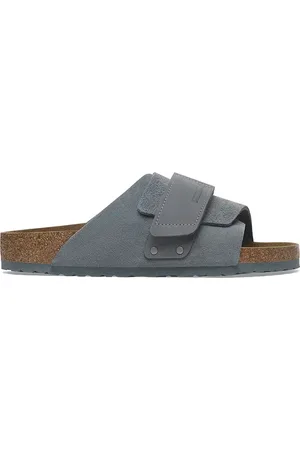 Birkenstock Klapki skórzane Kyoto męskie kolor 1029144