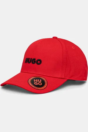 HUGO BOSS Czapka z daszkiem kolor różowy gładka 50533410