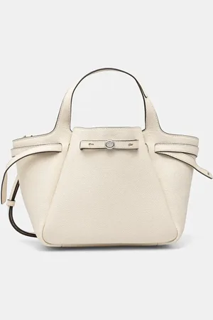 Tory Burch Torebka skórzana Romy Pebbled Satchel kolor 164866-921