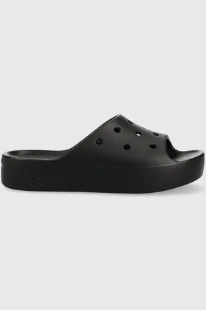 Crocs Klapki Classic Platform Slide damskie kolor na platformie 208180