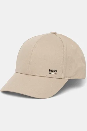 HUGO BOSS Czapka z daszkiem bawełniana kolor z aplikacją 50539428