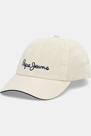 Pepe Jeans Czapka z daszkiem bawełniana WEI CAP kolor z aplikacją PL040364