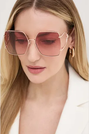Gucci Okulary przeciwsłoneczne damskie kolor żółty GG1564SA