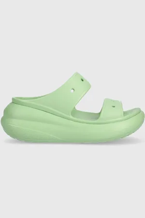Crocs Klapki Classic Crush Sandal damskie kolor na platformie 207521