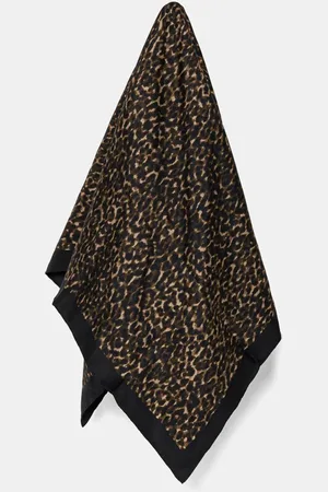 The Kooples Apaszka jedwabna damska kolor wzorzysta AFFO30003K