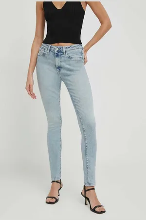 Pepe Jeans Jeansy SKINNY JEANS HW damskie kolor PL204584MI8