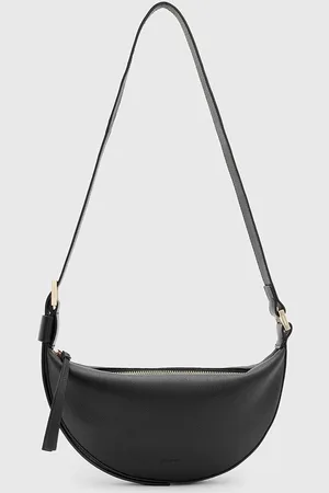 AllSaints Torebka skórzana HALF MOON kolor W301XB