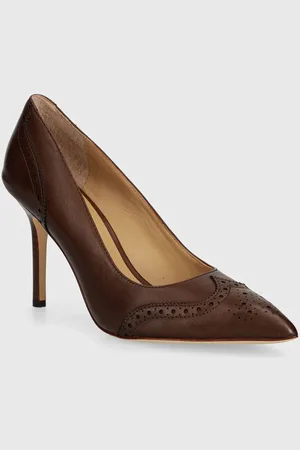 Ralph Lauren Szpilki skórzane Lynden kolor 802946161003