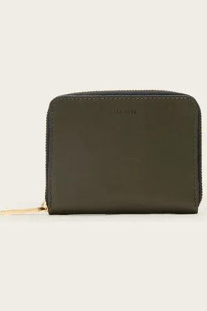 AllSaints Portfel skórzany LENA HEX damski kolor W130XC