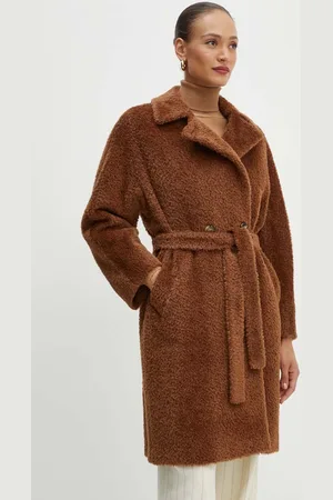 MARELLA Płaszcz wełniany kolor przejściowy oversize 2423016061200