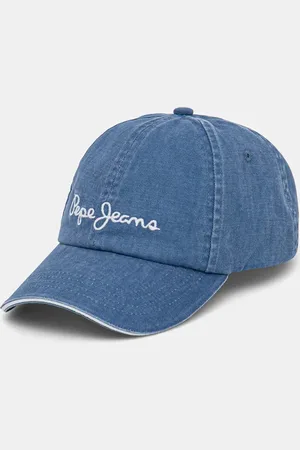 Pepe Jeans Czapka z daszkiem bawełniana WEI CAP kolor z aplikacją PL040364