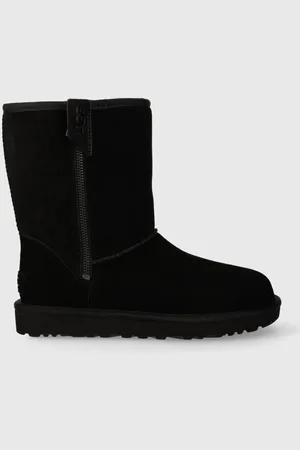 UGG śniegowce zamszowe Classic Short Bailey Zip kolor 1144043