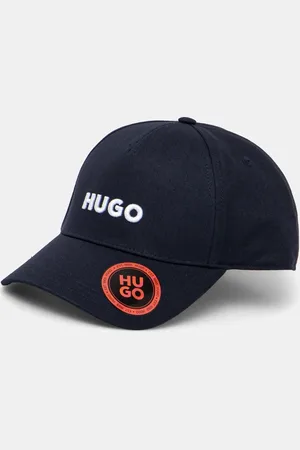 HUGO BOSS Czapka z daszkiem kolor niebieski gładka 50533410