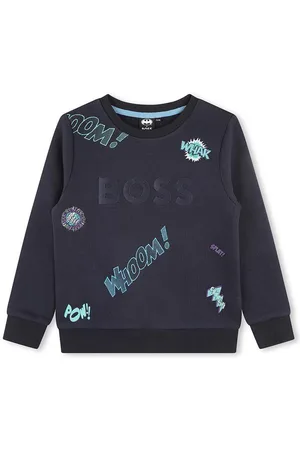 HUGO BOSS Bluza dziecięca kolor wzorzysta