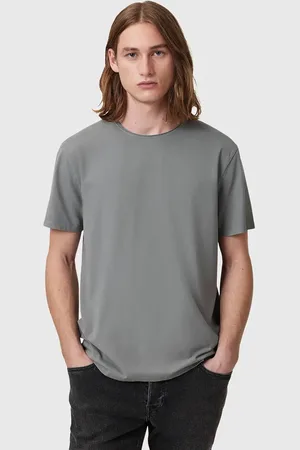 AllSaints T-shirt bawełniany BODEGA SS CREW męski kolor gładki M026JB
