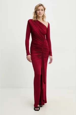 ANSWEAR Lab sukienka kolor maxi dopasowana