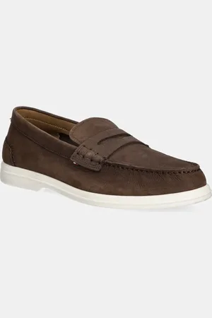 Tommy Hilfiger Mokasyny nubukowe NUBUCK P LOAFER męskie kolor FM0FM05350
