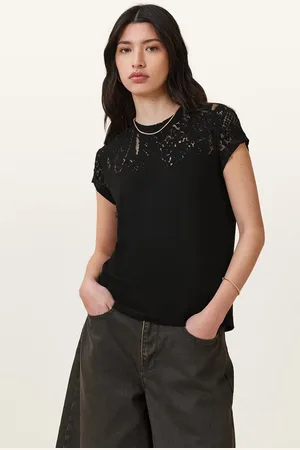 AllSaints T-shirt ANNA damskie kolor W188JB
