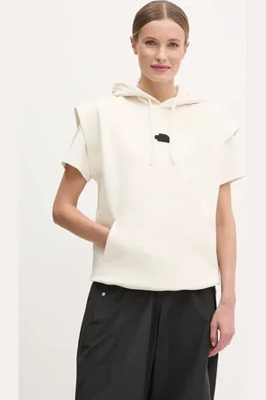 The North Face Bluza bawełniana Relaxed damska kolor z kapturem gładka NF0A8BW2QLI1