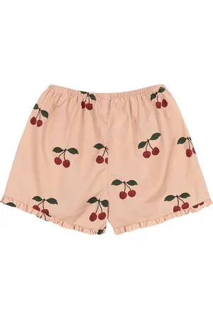 Konges Sløjd Szorty bawełniane dziecięce VERBENA SHORTS GOTS kolor z nadrukiem KS102298