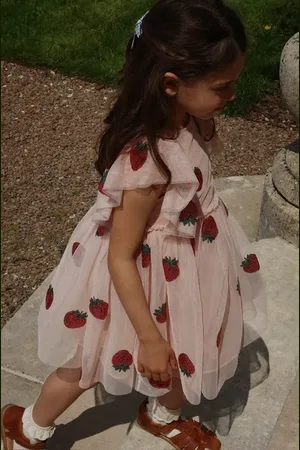 Konges Sløjd Sukienka dziecięca YVONNE FRILL DRESS kolor mini rozkloszowana KS102288