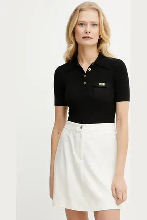 Elisabetta Franchi Sweter z domieszką jedwabiu kolor MK63B51E2