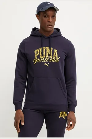 PUMA Bluza męska kolor z kapturem z nadrukiem 684649