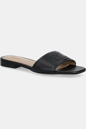 Ralph Lauren Klapki skórzane Everley Sld damskie kolor 802959142001