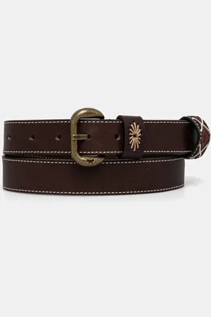 Max Mara Pasek skórzany damski kolor 2515501075600