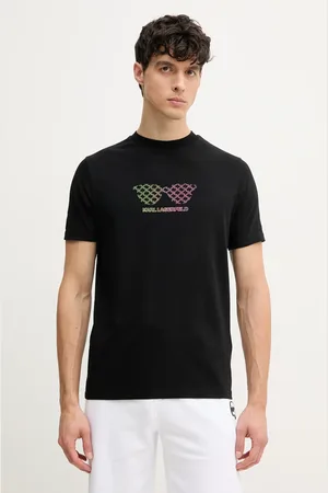 Karl Lagerfeld T-shirt męski kolor z nadrukiem 552235.755402