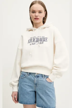 Abercrombie & Fitch Bluza damska kolor z kapturem z aplikacją KI185-5022