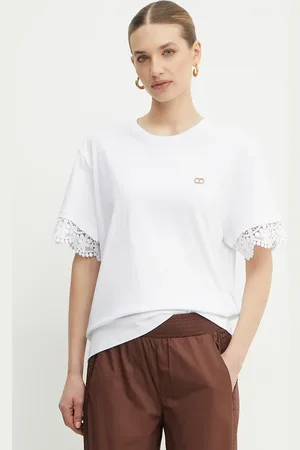 Twin-Set T-shirt bawełniany damski kolor 251TT2410